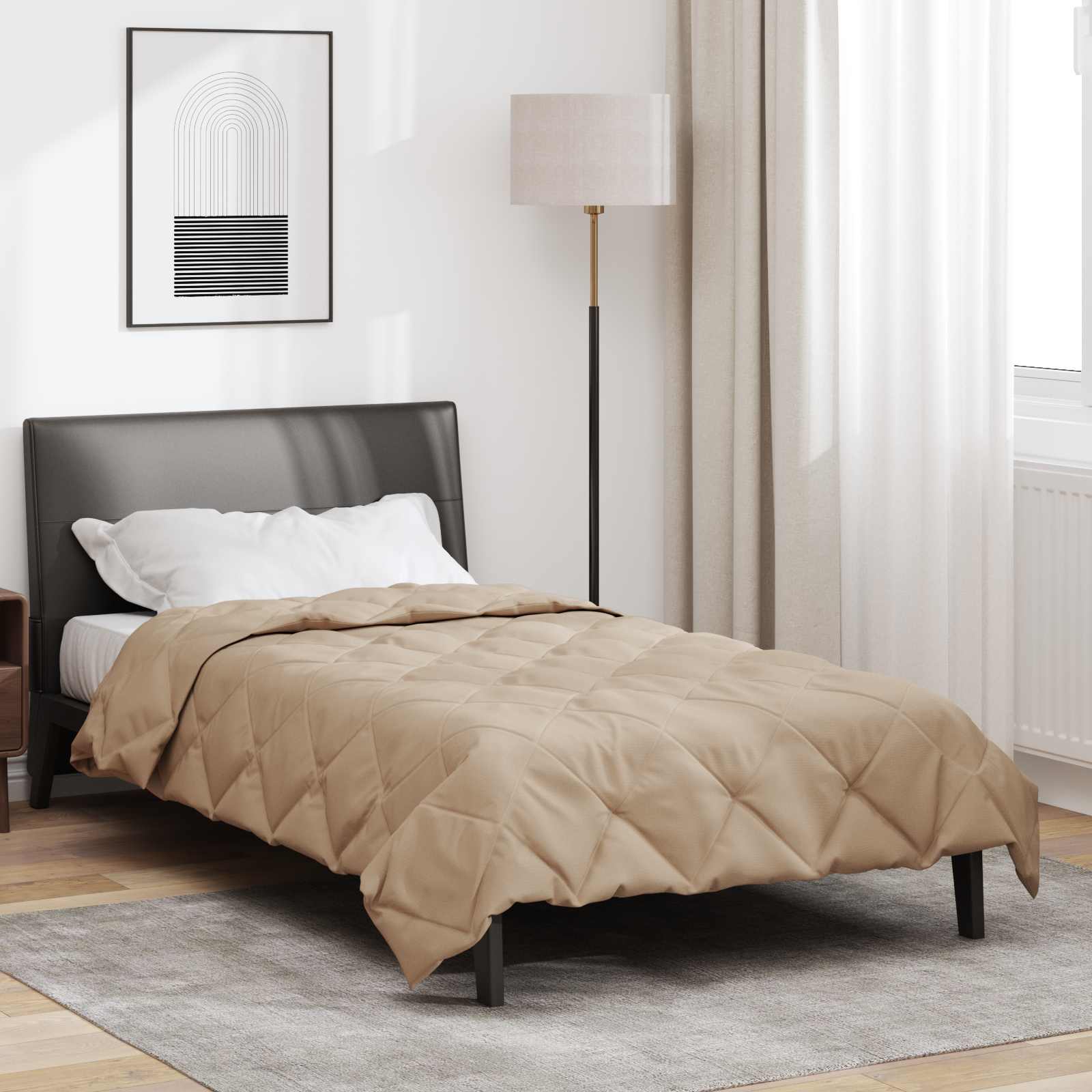Ganzjahresbettdecke Anthrazit 135 x 200 cm Mikrofaser