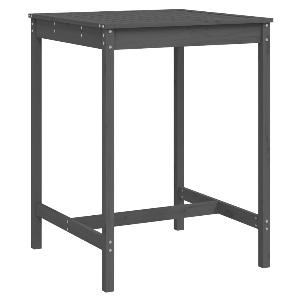 Gartentisch 82,5x82,5x110 cm Massivholz Kiefer