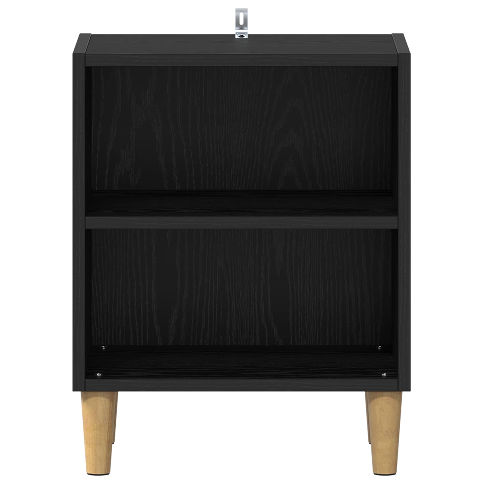 Bettschrank Schwarz Eichen-Optik 40 x 30 x 50 cm Holzwerkstoff