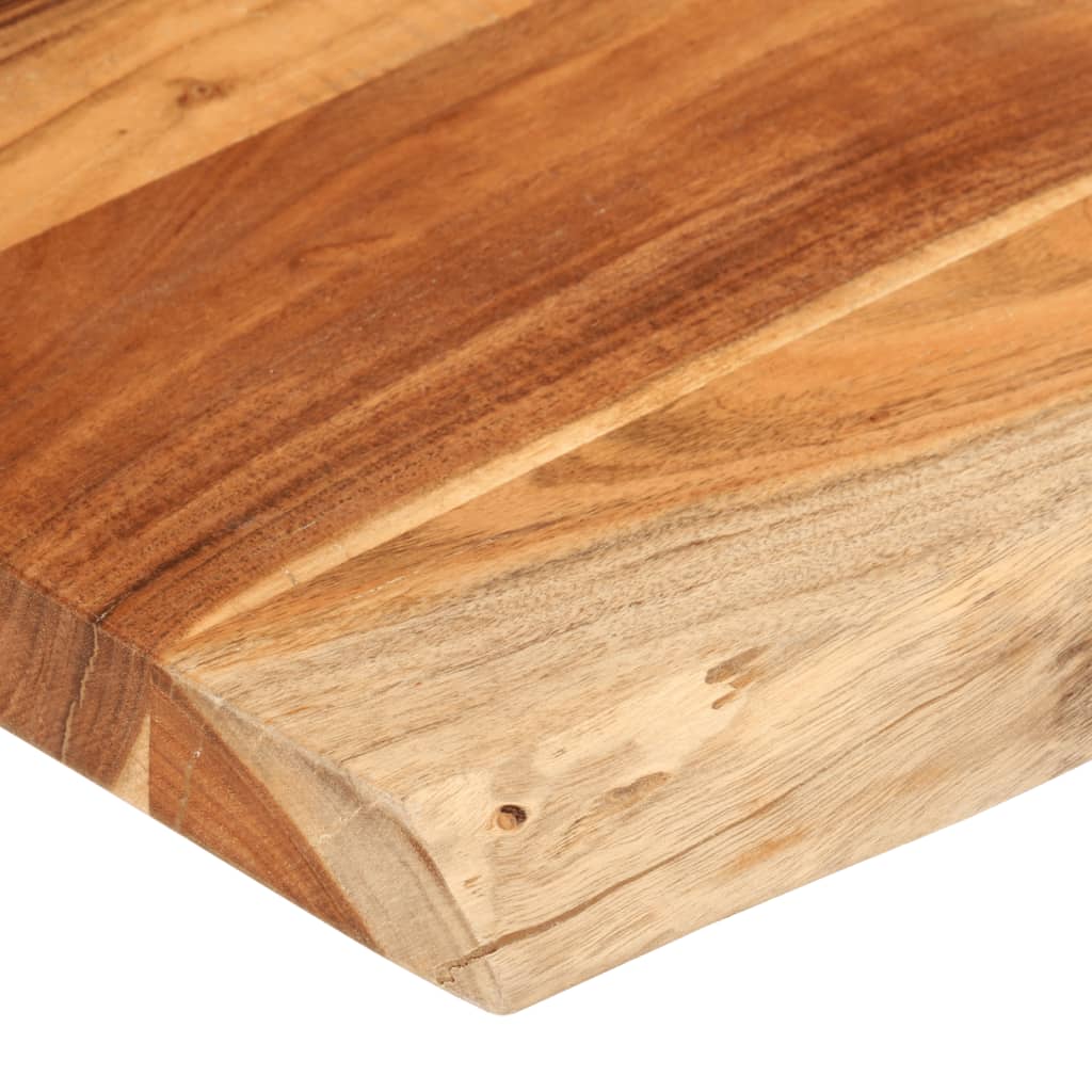 Tischplatte 40x40x2,5 cm Rechteckig Massivholz Akazie Baumkante