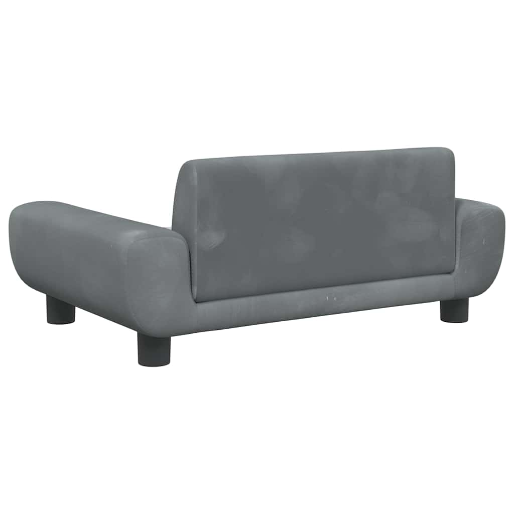 Hundebett Blau 100x54x33 cm Samt