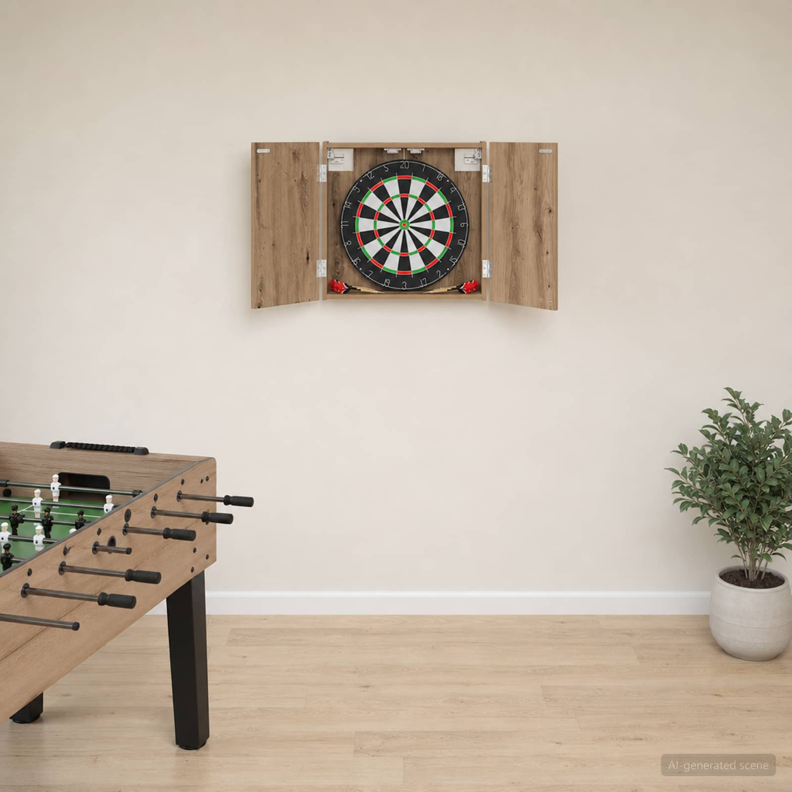 Dartboard Schrank Weiß 56 x 12 x 53,5 cm Holzwerkstoff