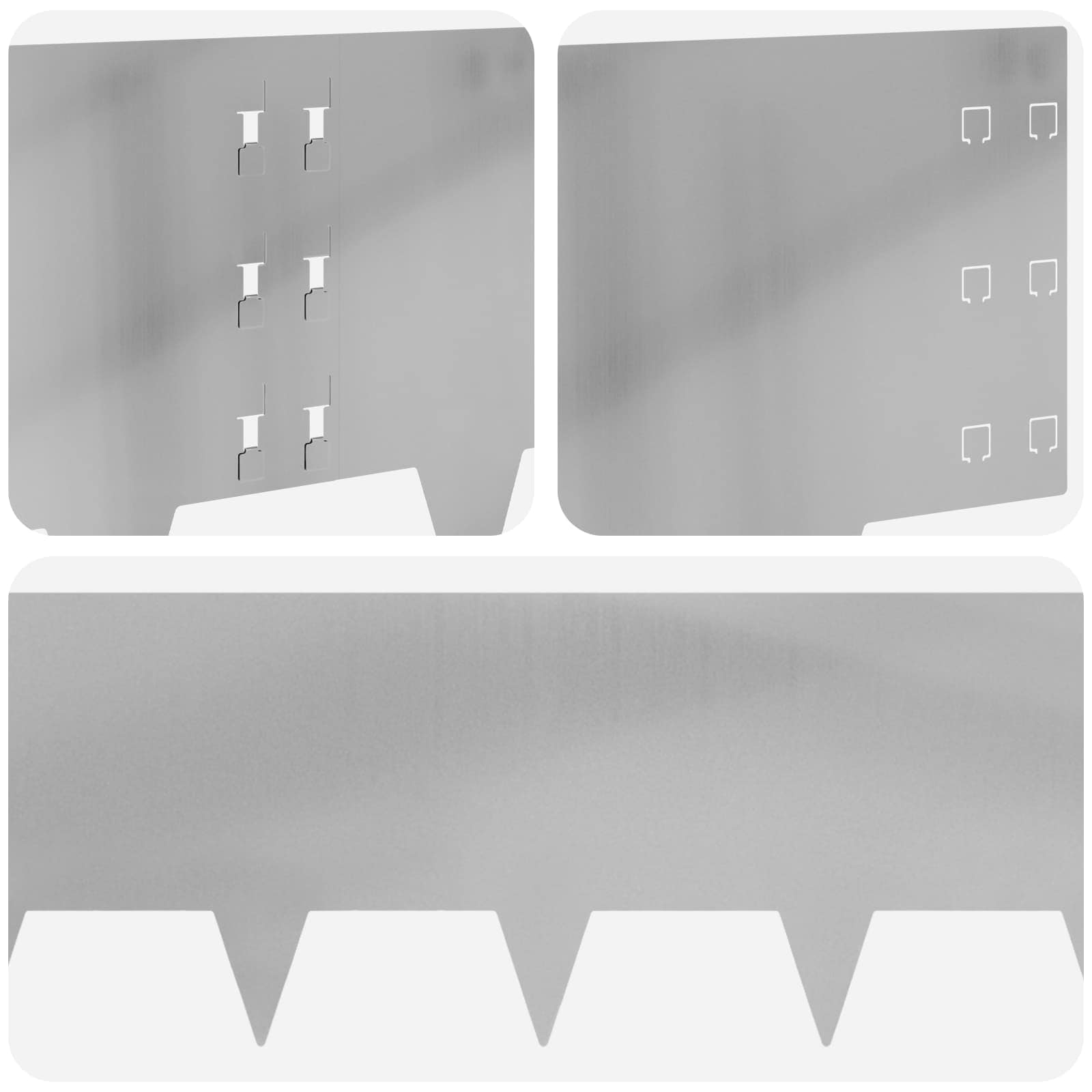Raseneinfassung 10 pcs 100 x 12 cm Stahl Schwarz