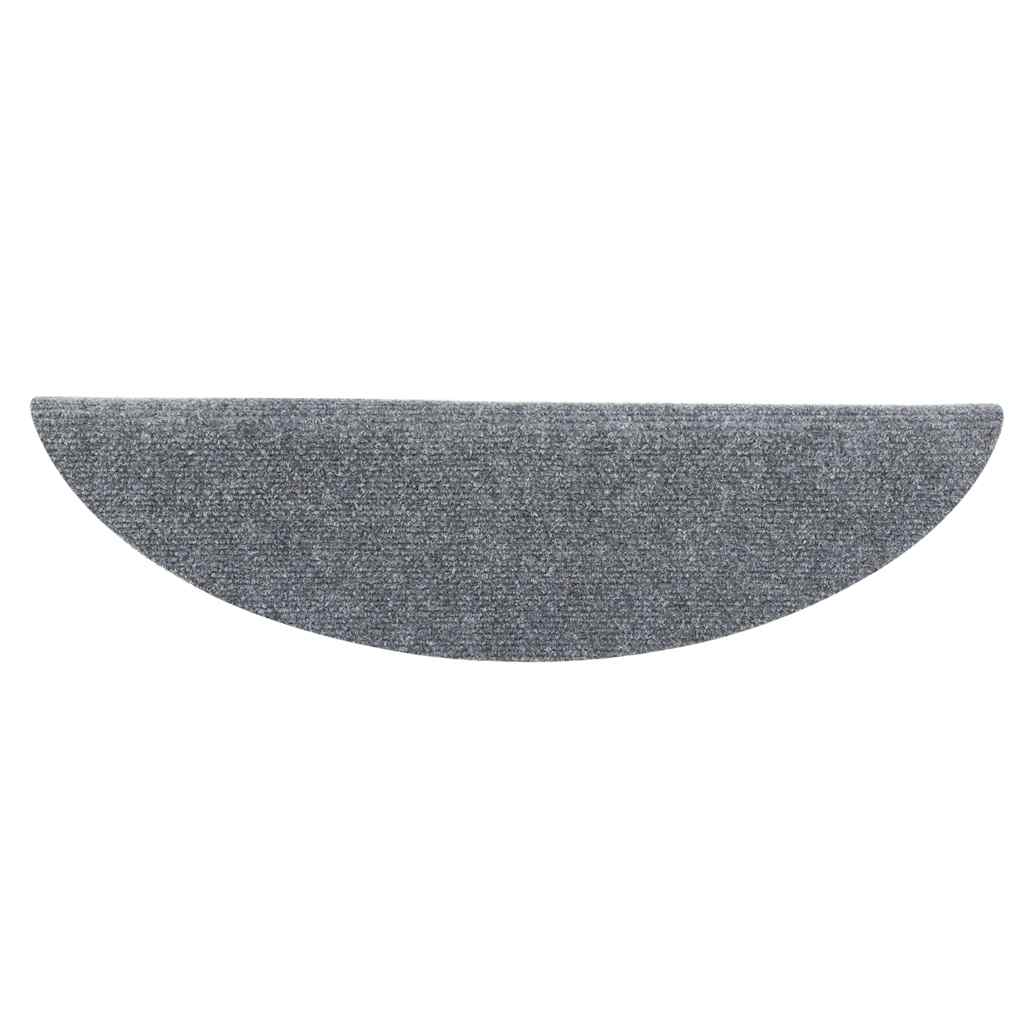 Stufenmatten Selbstklebend 15 Stk. 56x17x3 cm Hellbraun Halbrund
