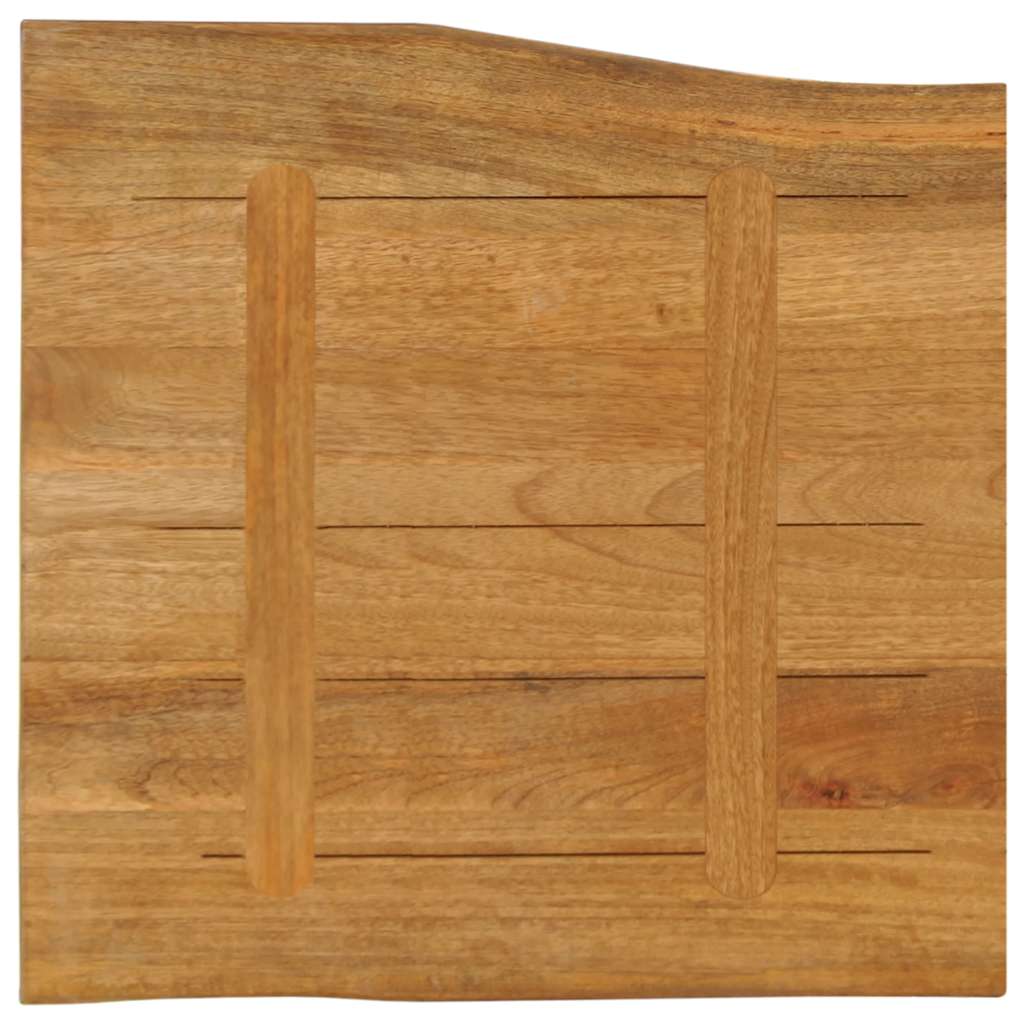 Tischplatte 40x40x2,5 cm Rechteckig Massivholz Akazie Baumkante