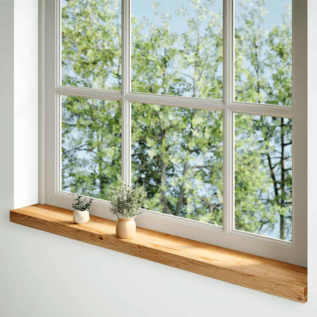 Fensterbänke 2 Stk. Unbehandelt 160x25x2 cm Massivholz Eiche