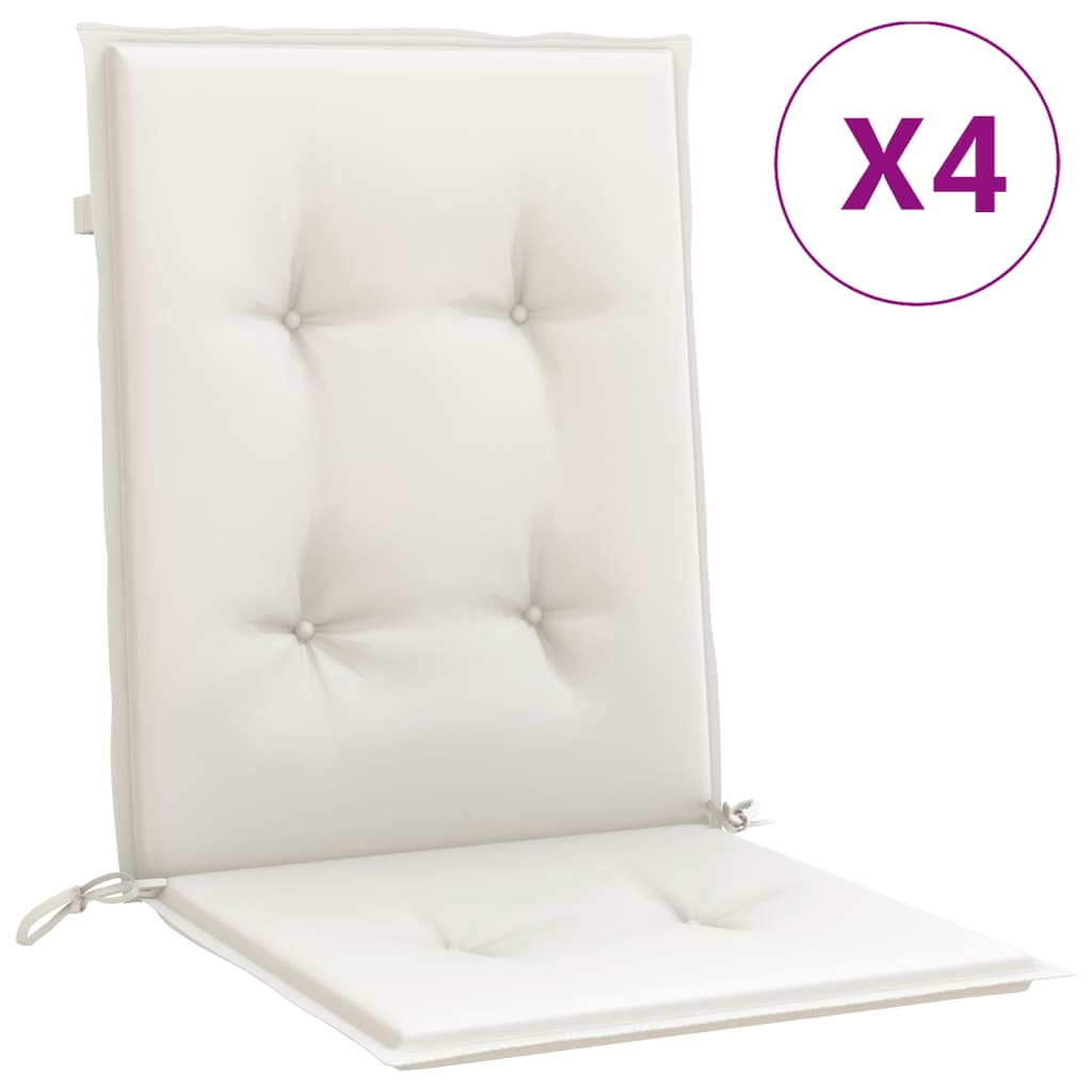 Niedriglehner-Auflagen 2 Stk Melange Anthrazit 100x50x7cm Stoff