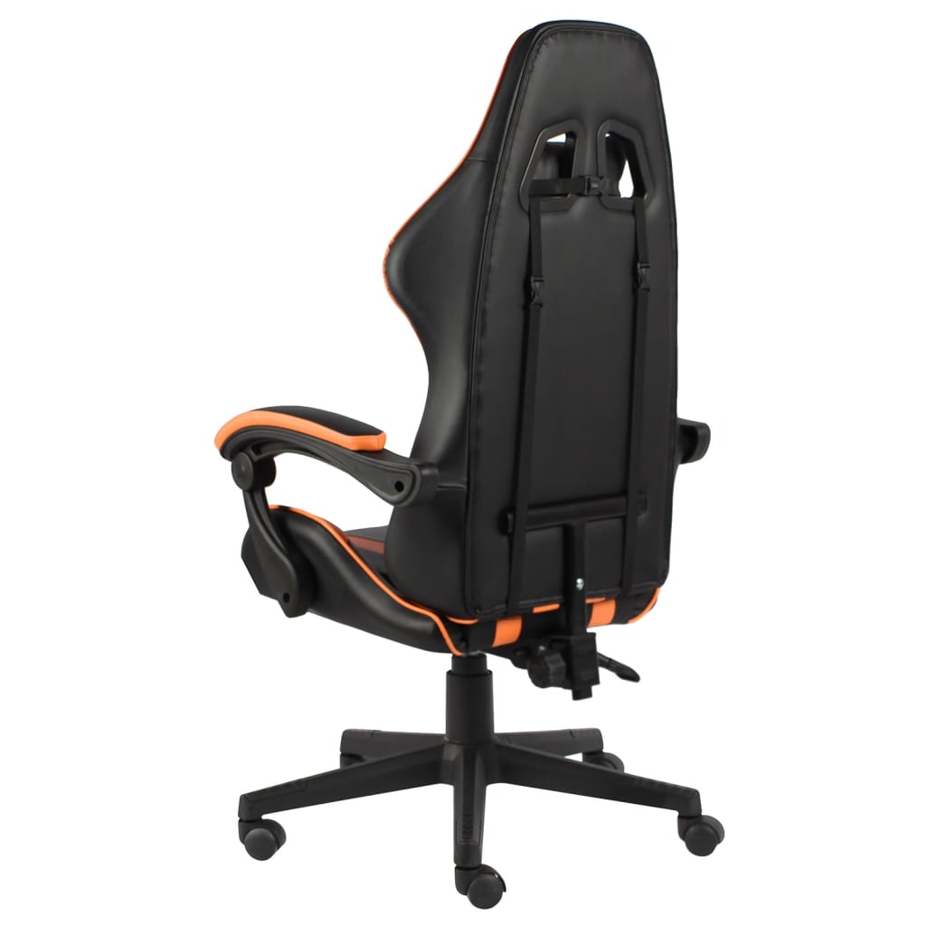 Gaming-Stuhl Schwarz und Blau Kunstleder