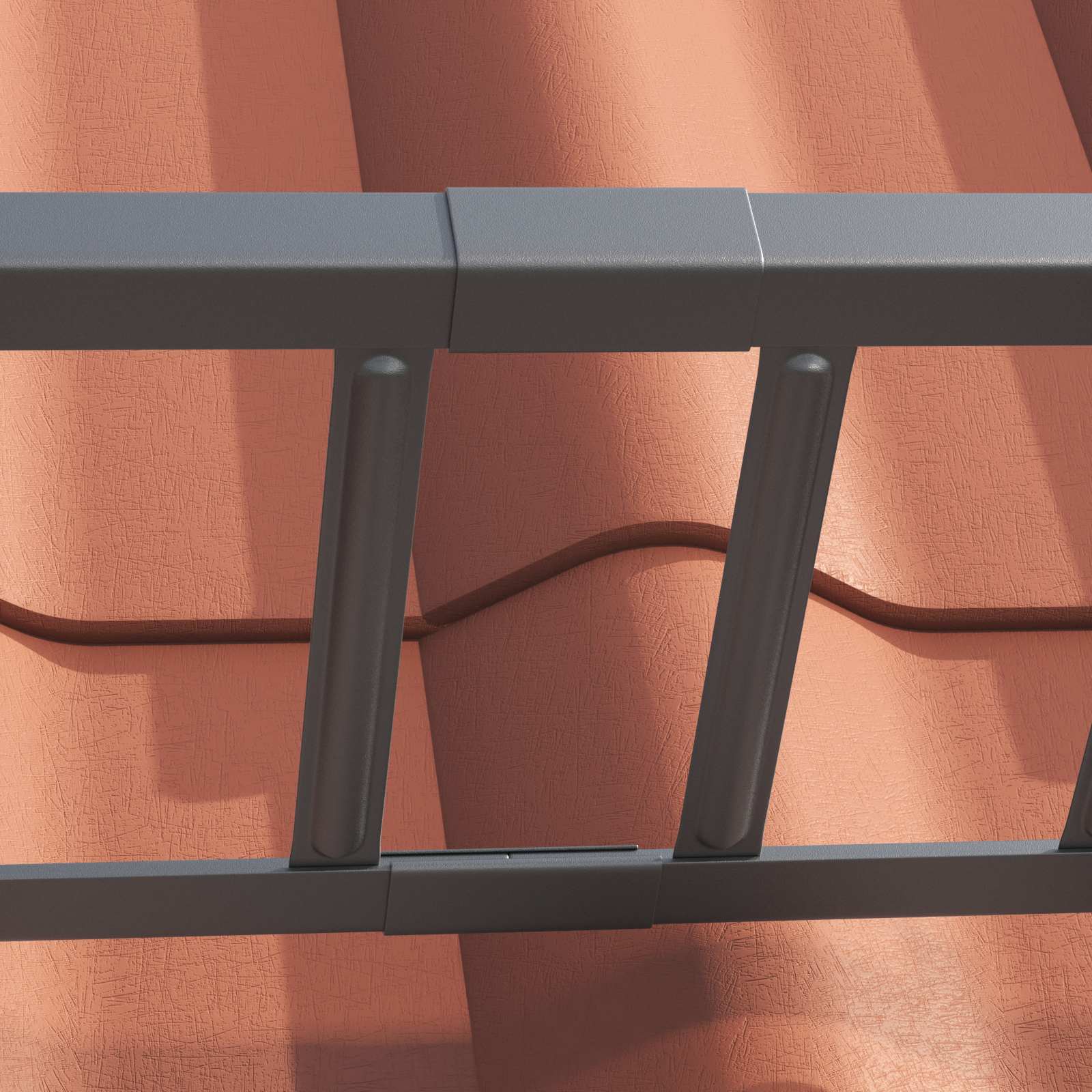 Dachschneeschild Anthrazit 100 x 2,5 x 20 cm Stahl