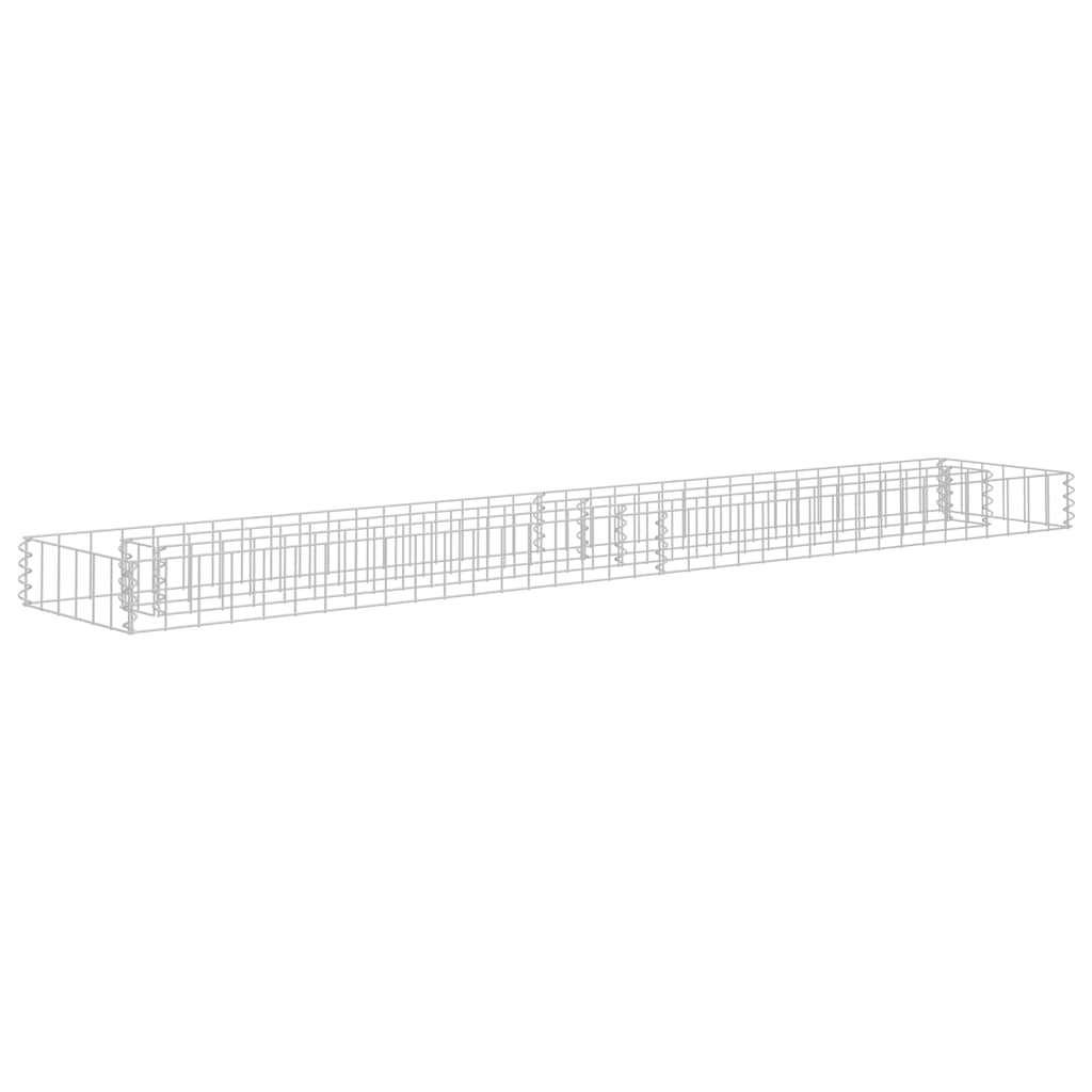 Gabionen-Hochbeet Verzinkter Stahl 90x30x10 cm
