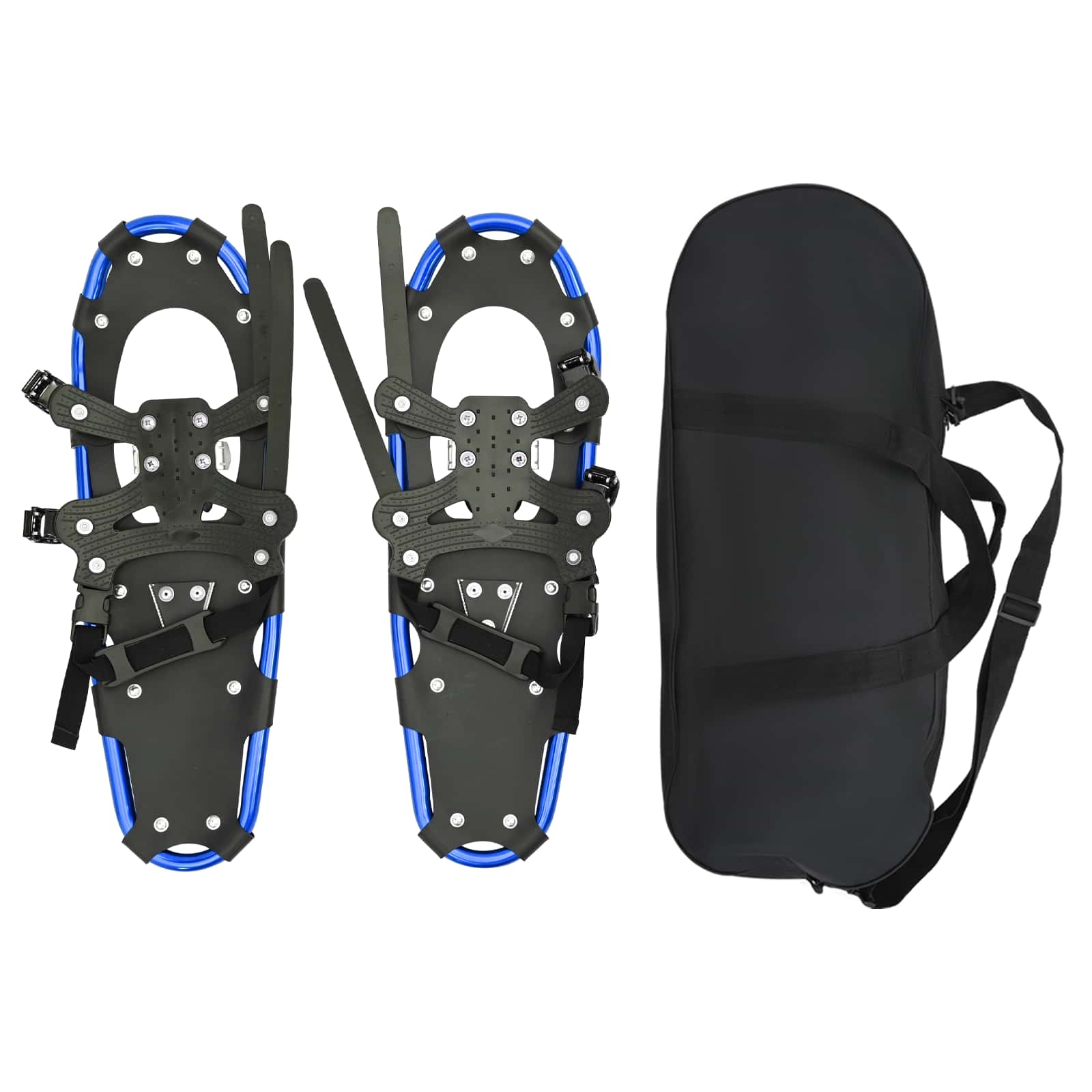 3 in 1 Schneeschuhe Silber und Schwarz 53,5 x 21 cm