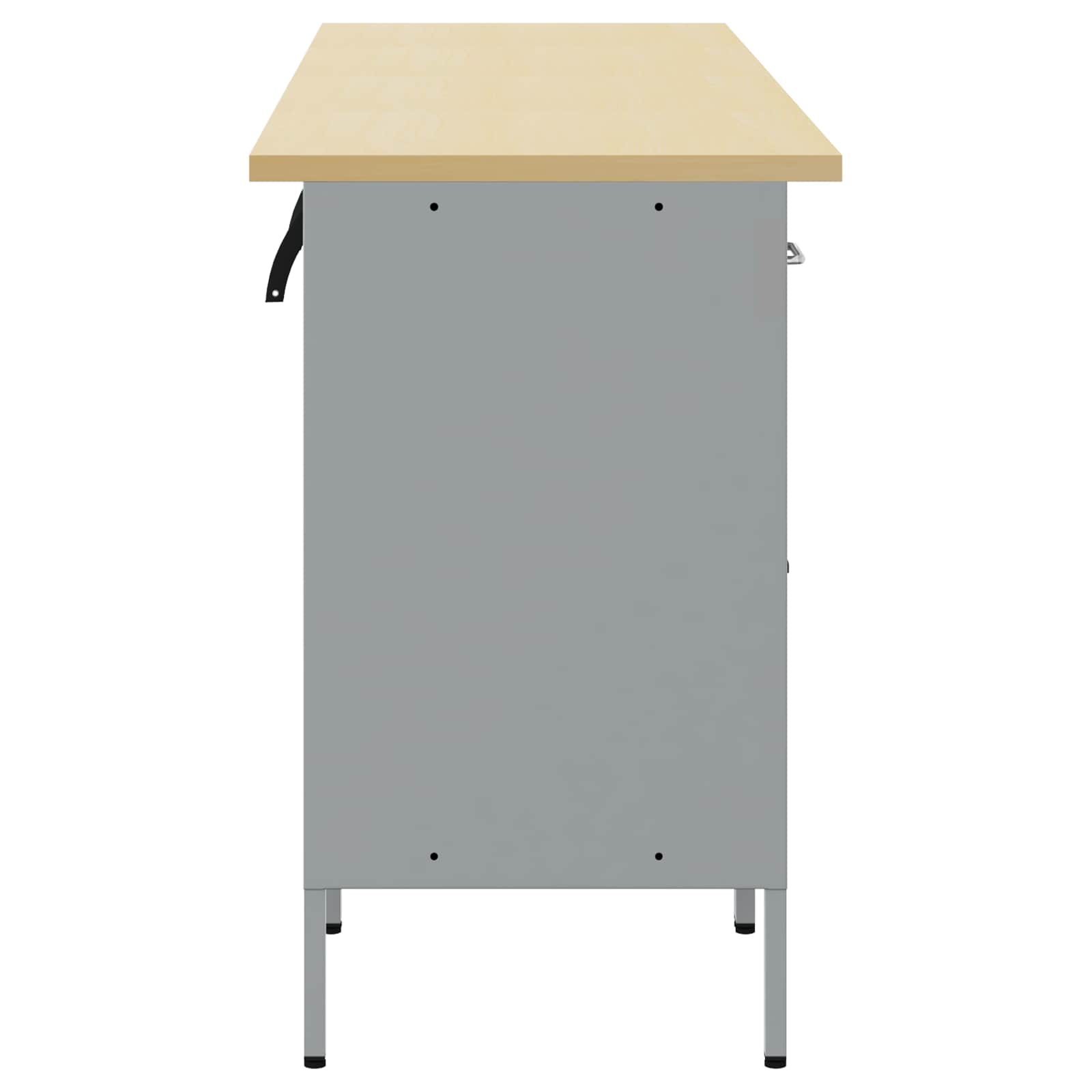 Werkbank mit Schubladen 2 pcs Rot und Grau 100 x 55 x 85 cm