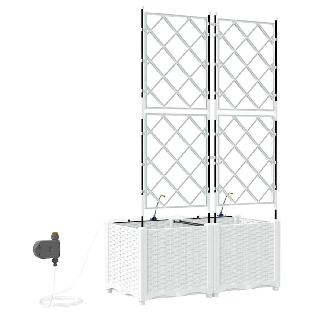 Garten-Pflanzgefäß 4 Stk. Braun 160 x 40 x 22 cm PP
