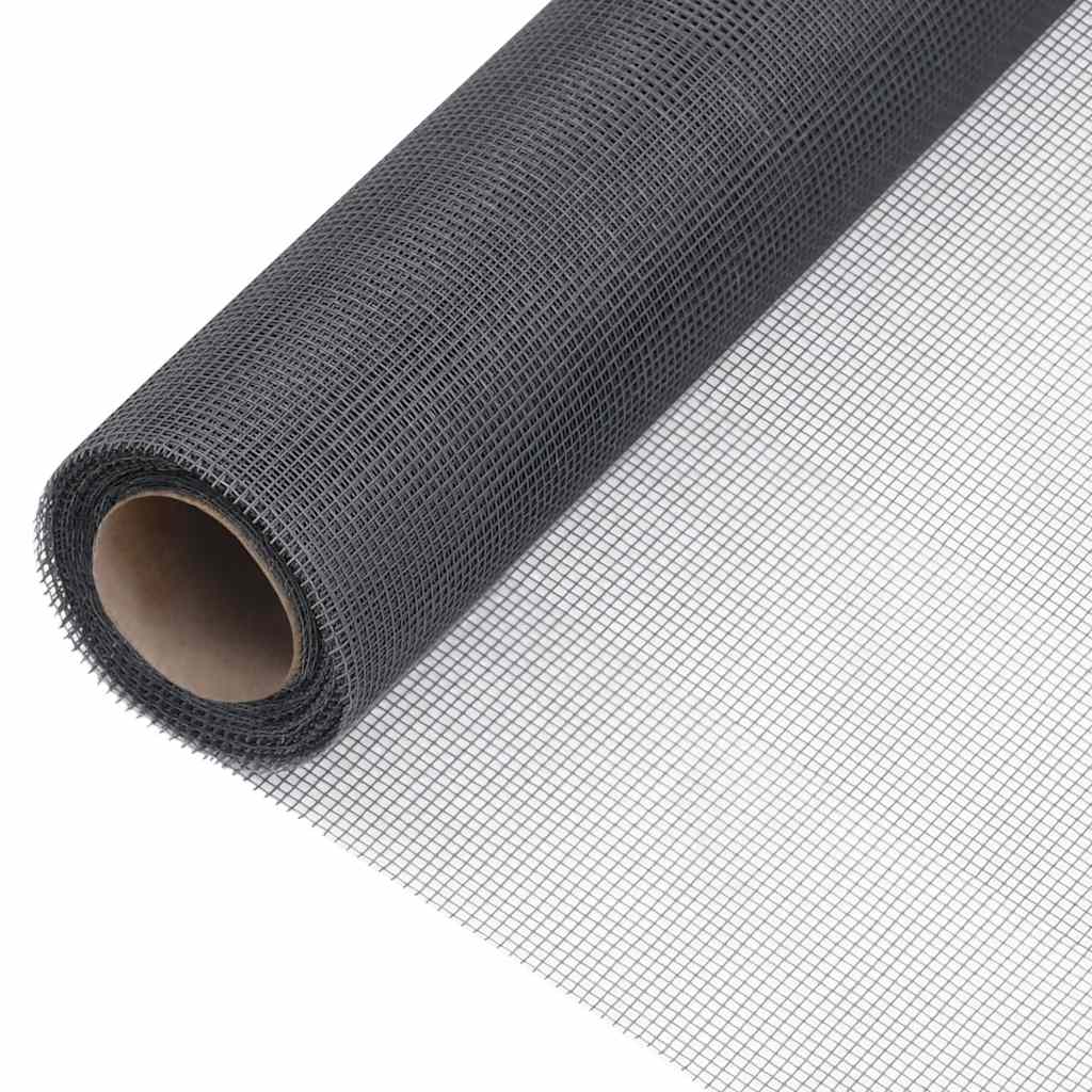 Fiberglas Mesh-Rolle Insektenschutzgitter Tür/Fenster 100 x 500 cm schwarz