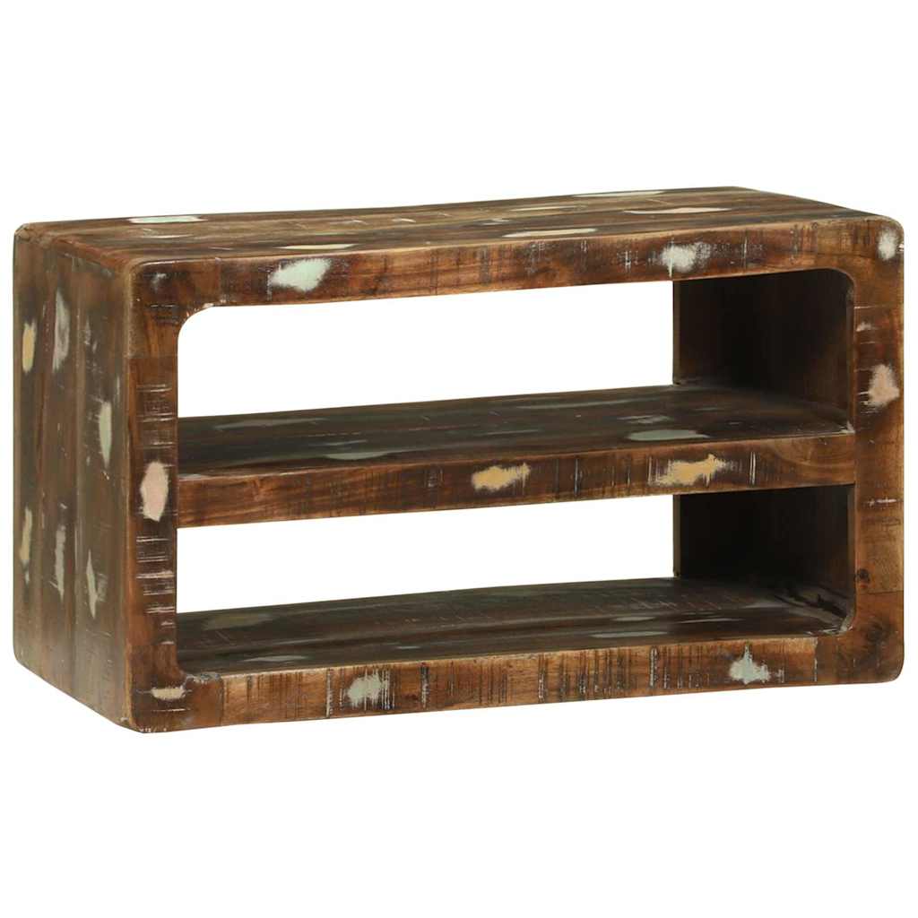 TV-Schränk mit Regal Braun 60 x 32 x 36 cm Massivholz Mango