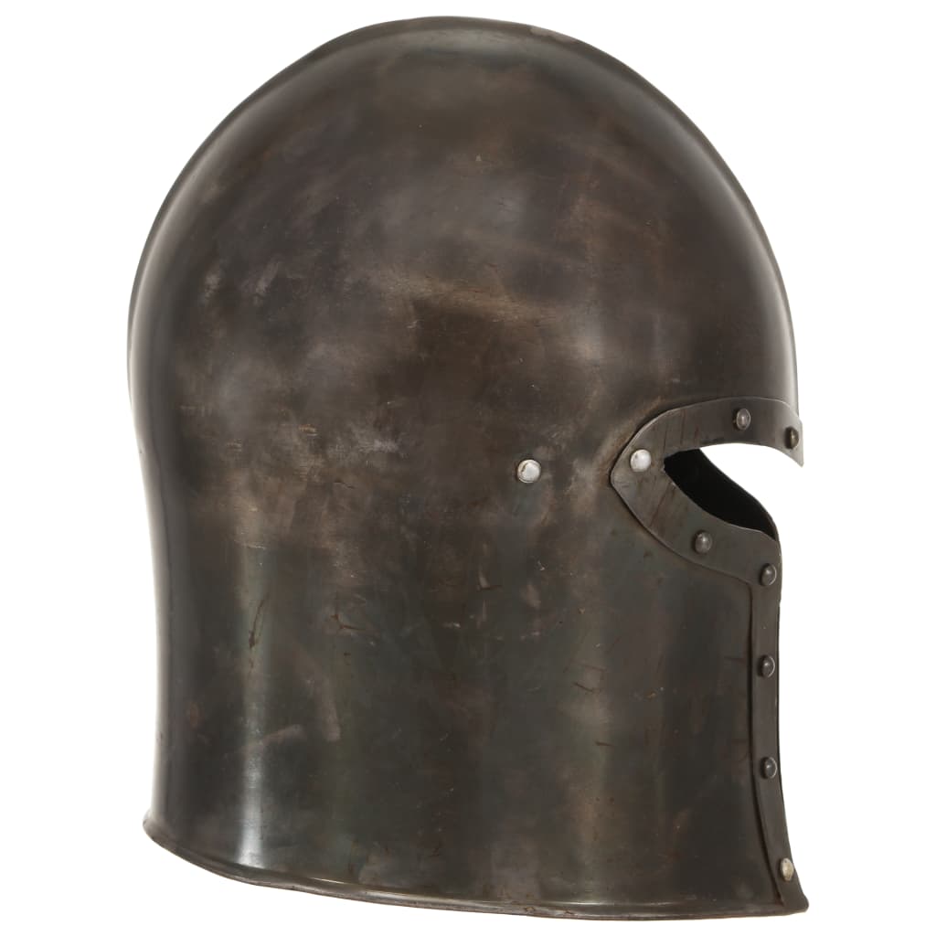 Preußische Pickelhaube Antik Replik für LARP Schwarz Stahl