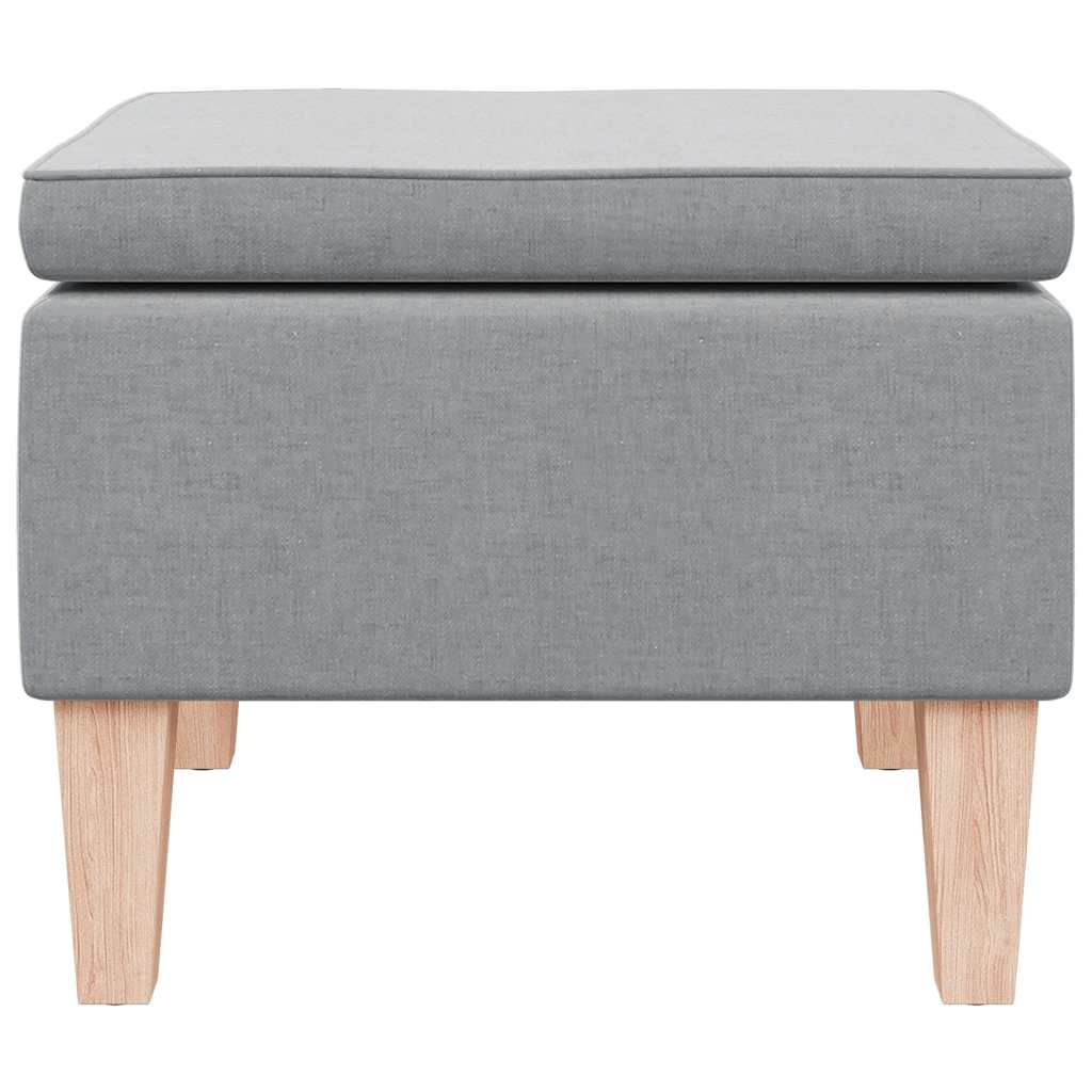 Hocker mit Holzbeinen Weinrot Stoff