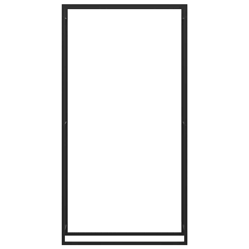 Brennholzregal 50x28x94 cm Edelstahl