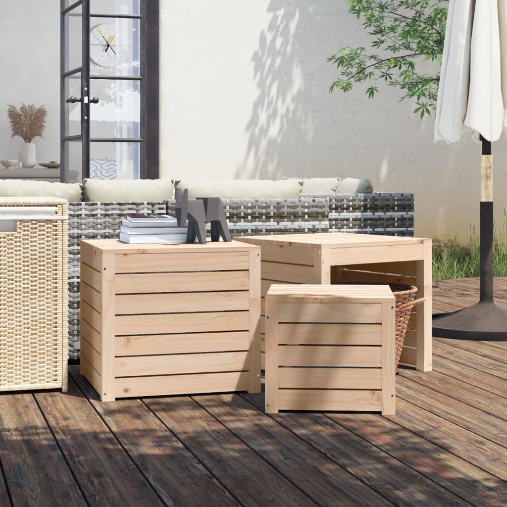 Gartenbox 101x50,5x46,5 cm Massivholz Kiefer