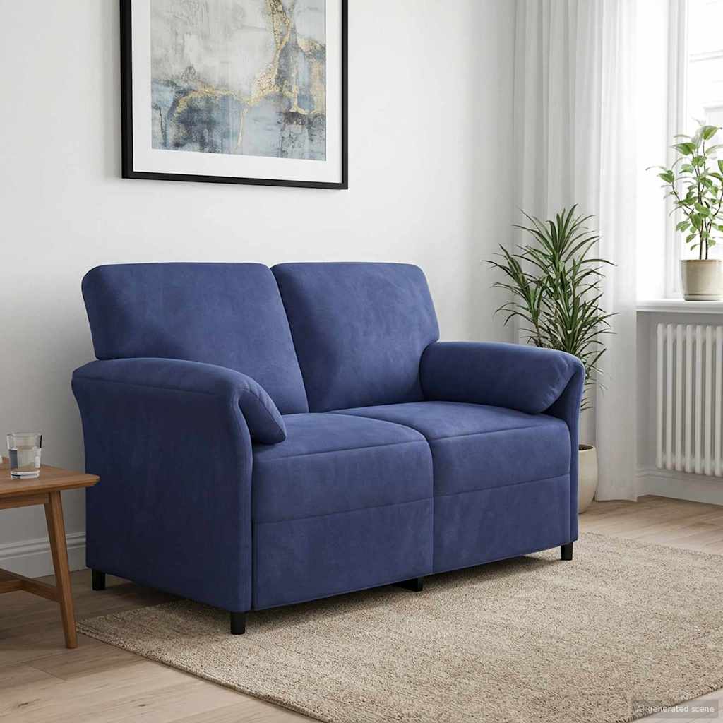 1-Sitzer Sofa Hellgrau 88 x 83 x 95 cm Samt