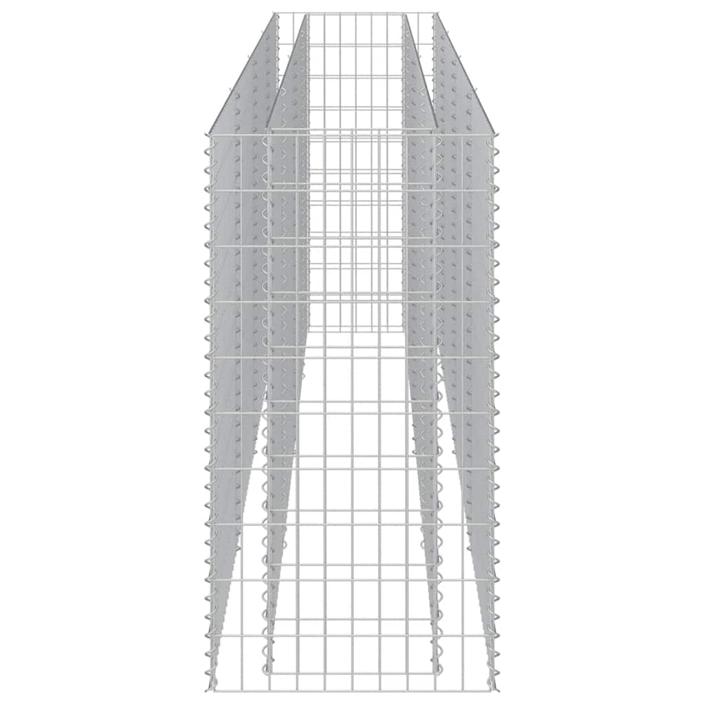 Gabionen-Hochbeet Verzinkter Stahl 450×90×100 cm