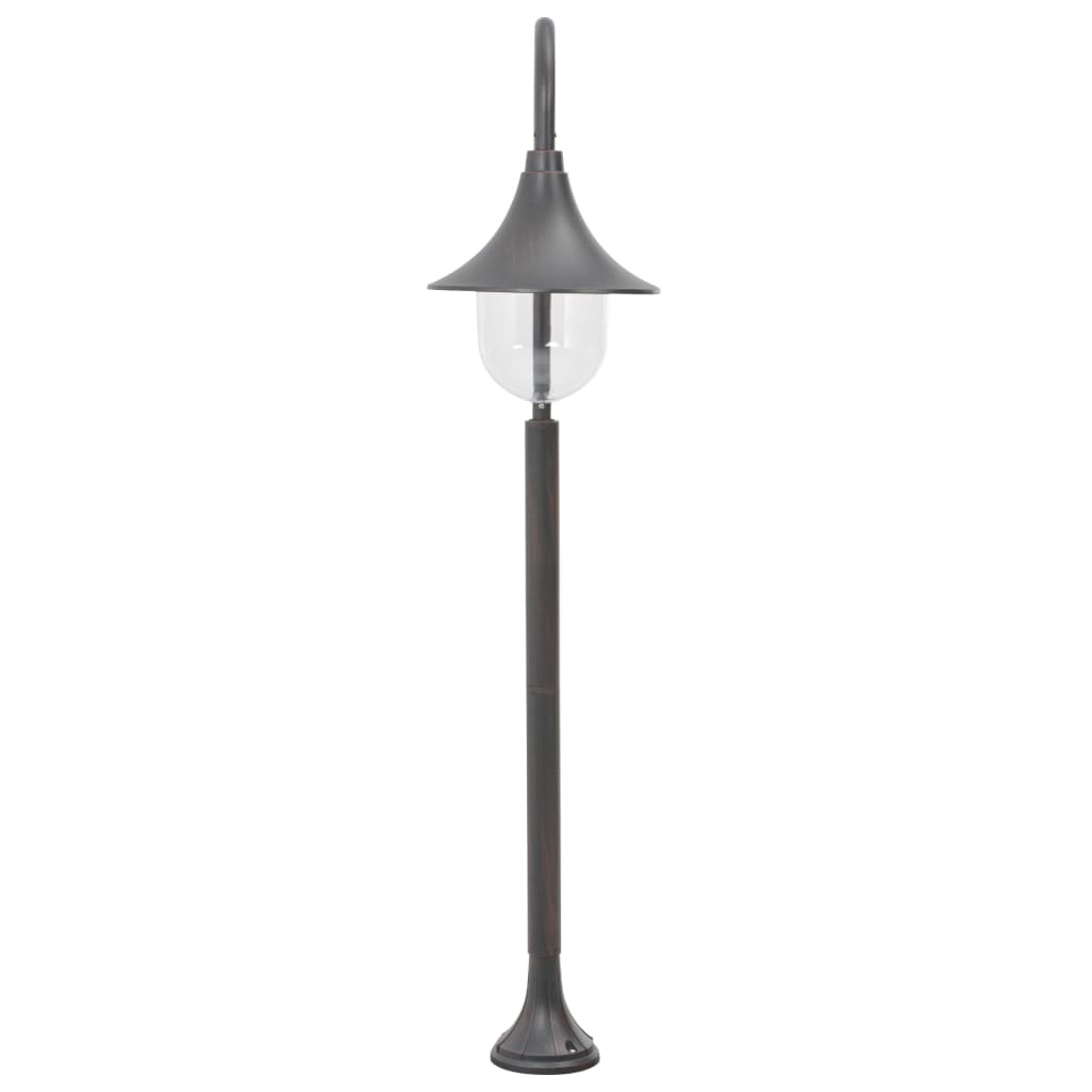 Garten-Pollerleuchte E27 120 cm Aluminium Weiß