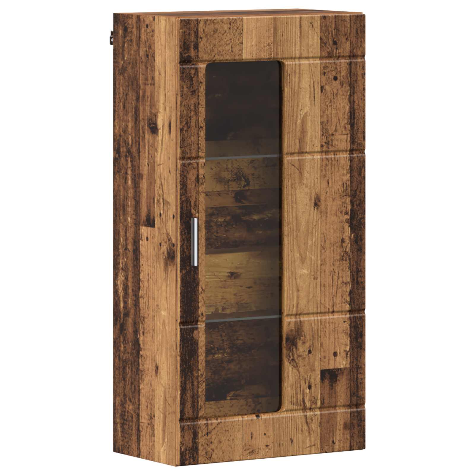 Highboard mit Regal FLORIN Weiß 60 x 35 x 182 cm Holzwerkstoff