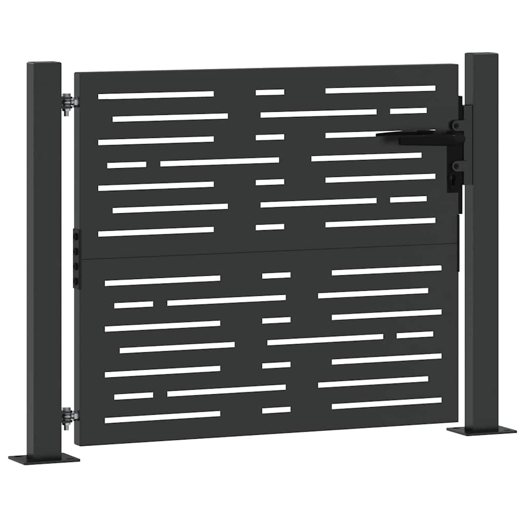 Gartentor 100x75 cm Cortenstahl Quadratisches Design