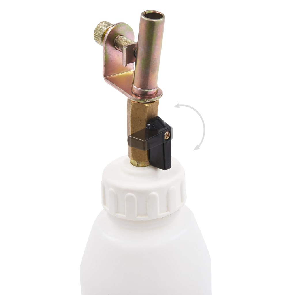 Pneumatische Bremsen-Entlüftungspumpe mit Einfüllflasche 3,5 L