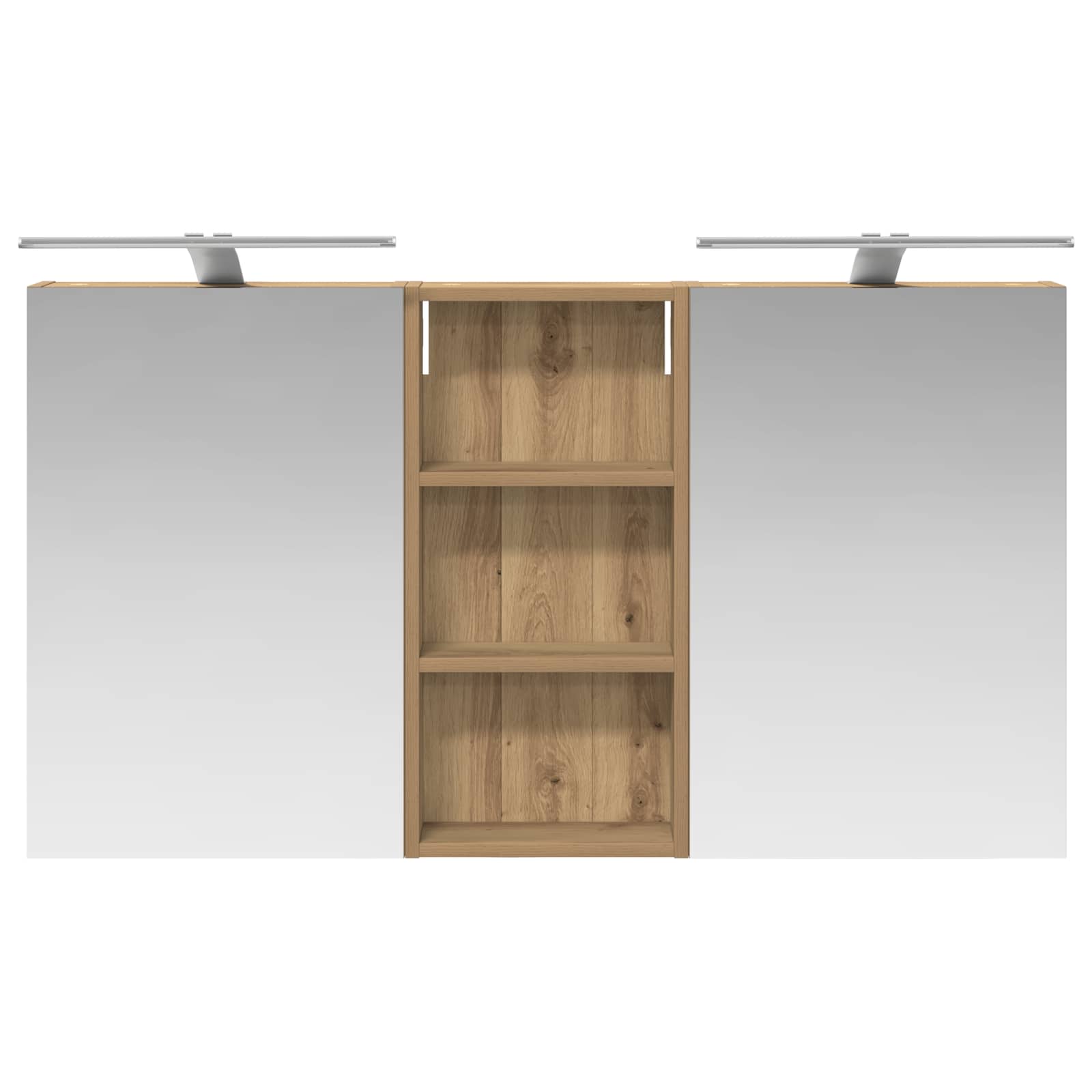 Badezimmerschrank-Set 3 pcs 80 x 10,5 x 50 cm Holzwerkstoff