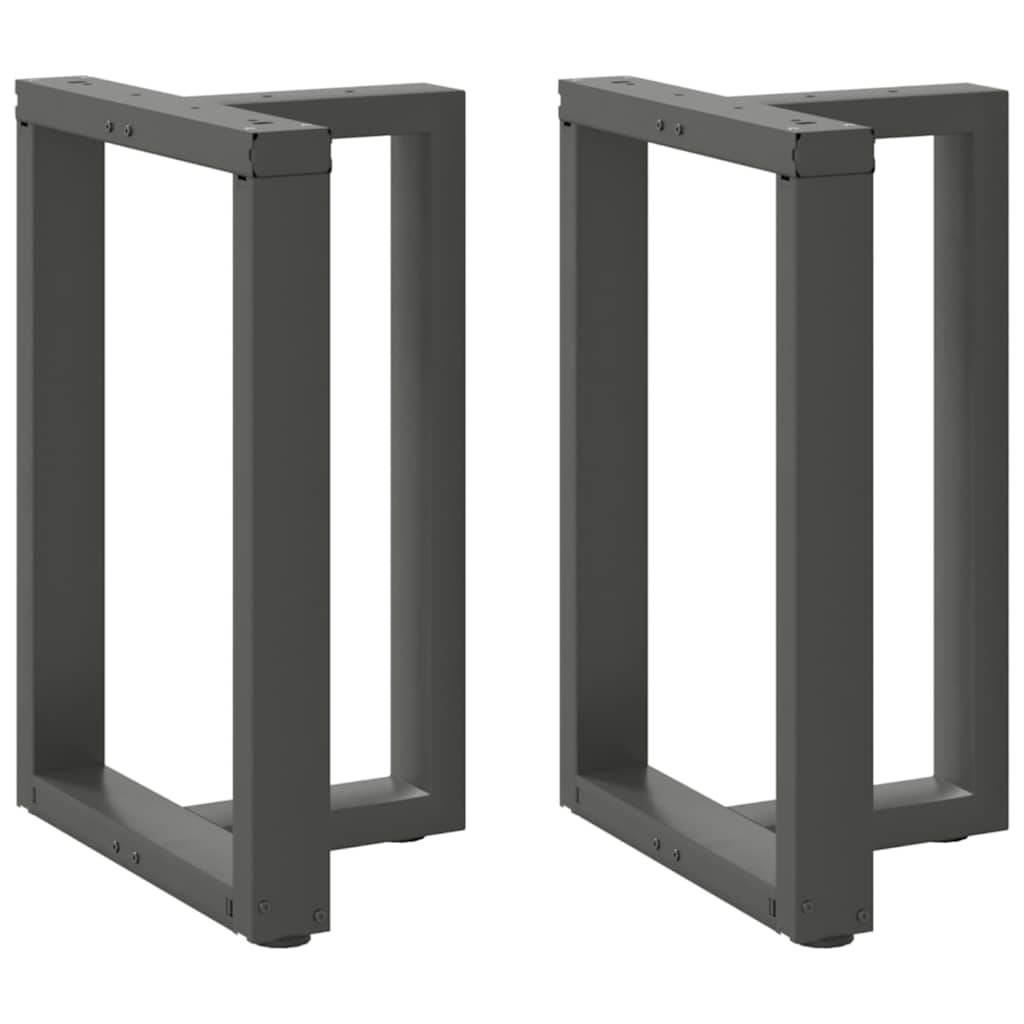 Couchtischbeine T-Form 2 Stk. Schwarz 30x25x(30-31) cm Stahl