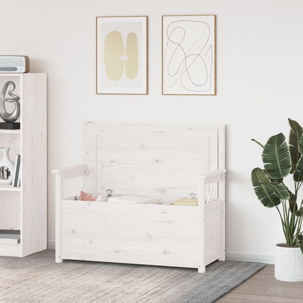 Sitzbank 112,5x51,5x96,5 cm Massivholz Kiefer