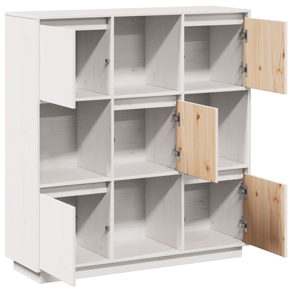 Highboard 110,5x35x117 cm Massivholz Kiefer