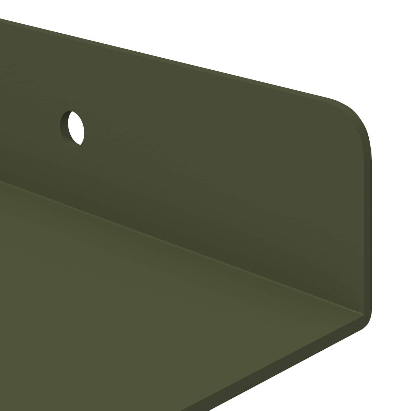 Schwebendes Regal 3 pcs Schwarz 40 x 9 x 2,5 cm Stahl