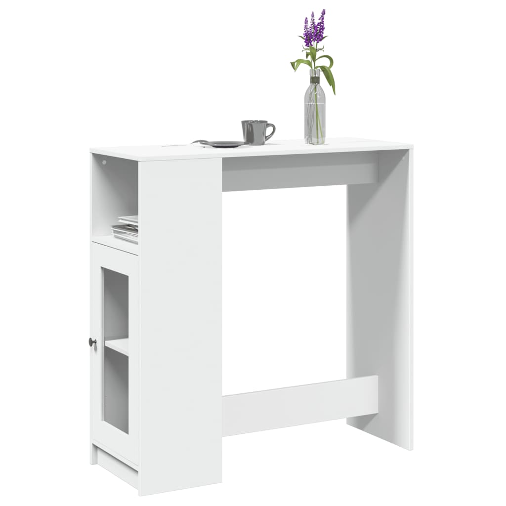 Bartisch Schwarz Eichen-Optik 101 x 40 x 103,5 cm Holzwerkstoff