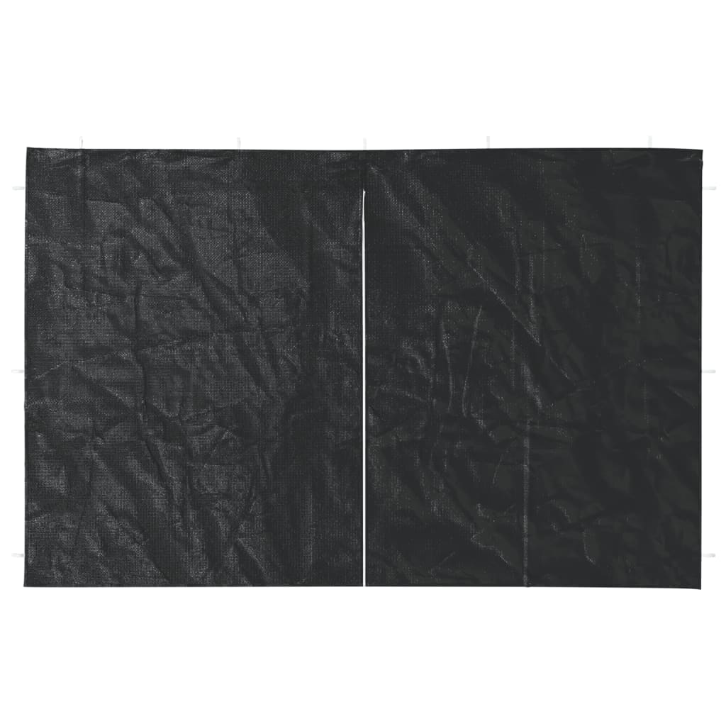 Party Zelt Seitenteil 2 pcs Rot 300 x 195 cm PE und Stahl