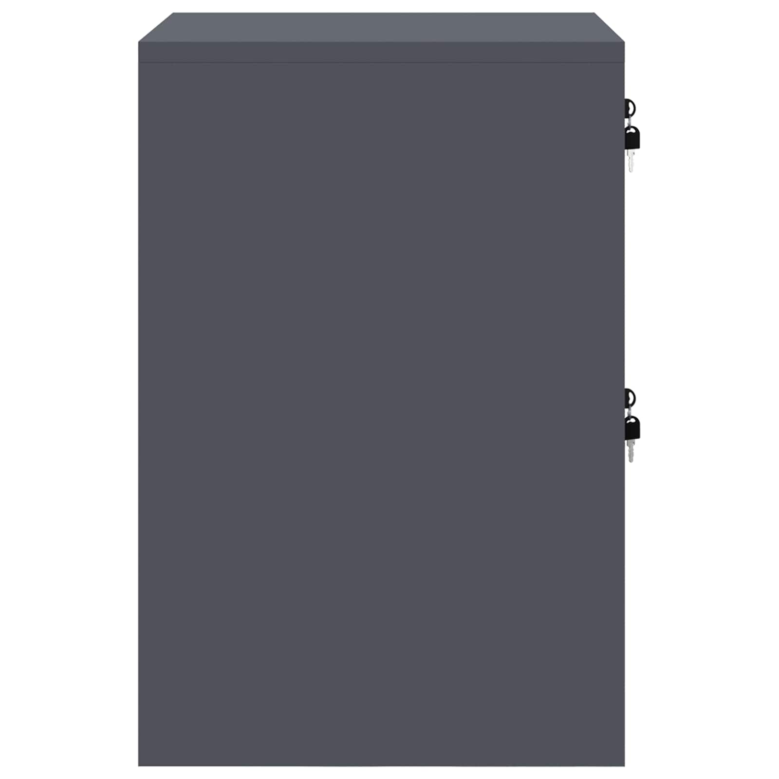 Aktenschrank 2 pcs Schwarz 44 x 50 x 139 cm Kaltgewalzter Stahl