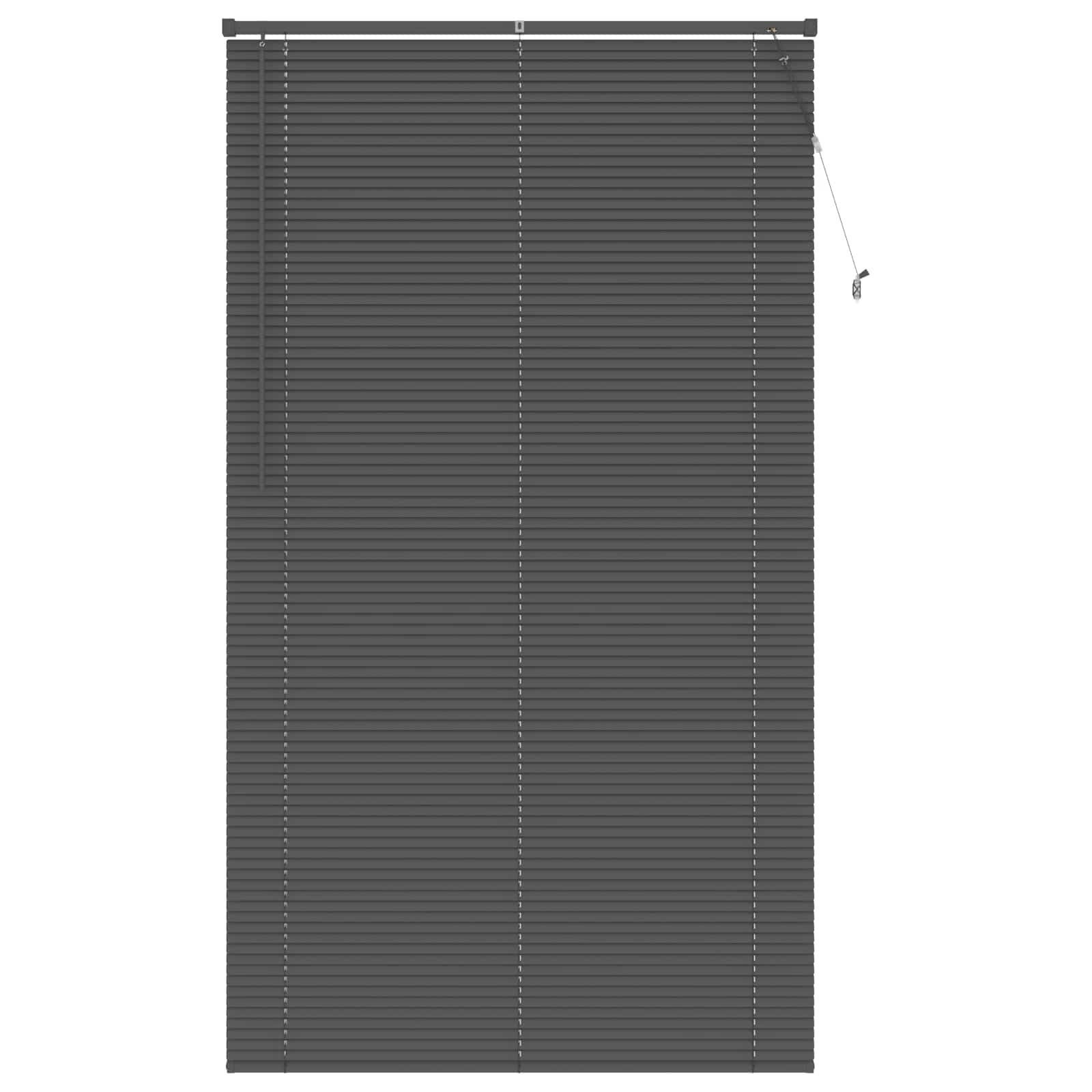 Jalousie Silber Grau 150 x 40 cm 25 mm PVC