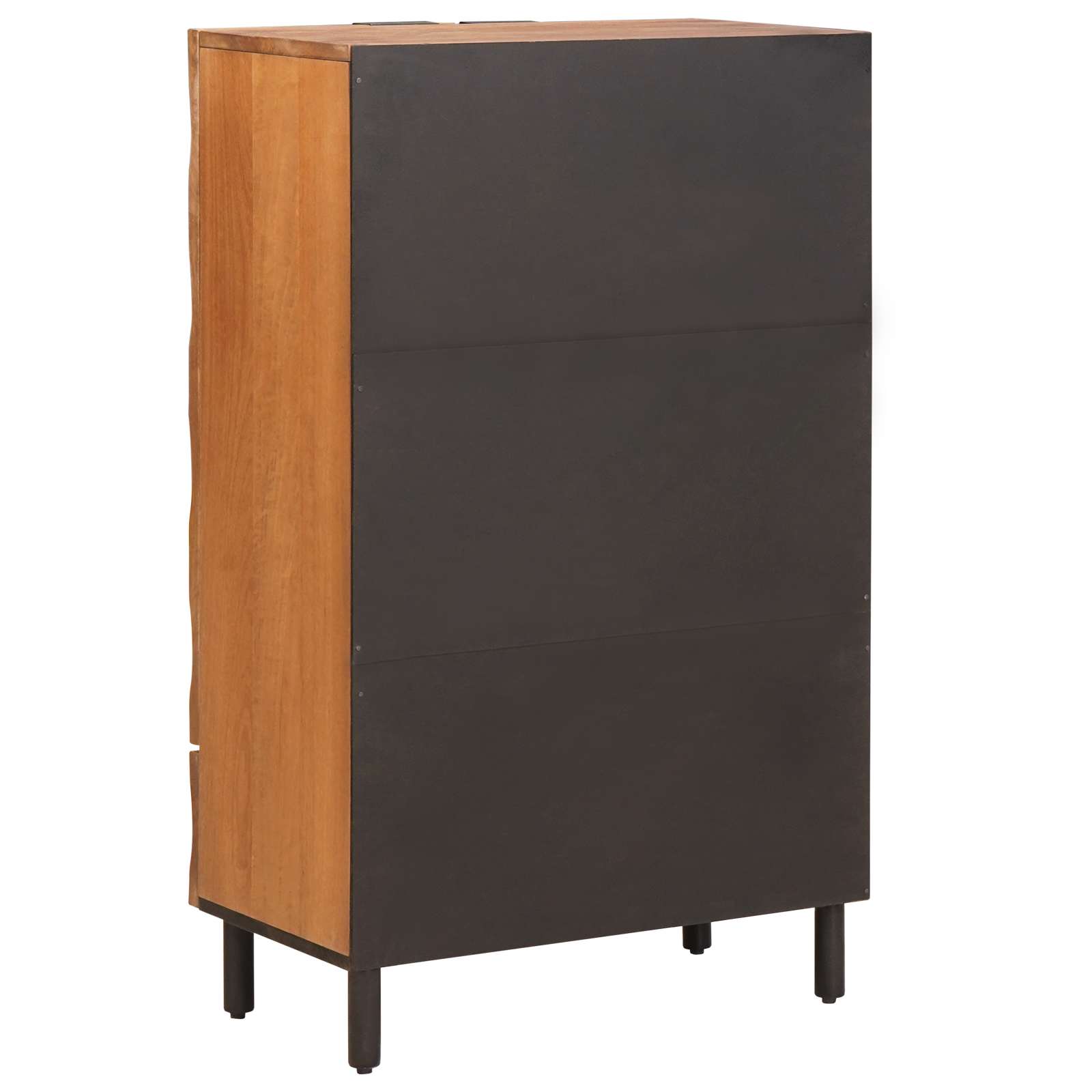 Highboard mit Tür Weiße gewaschene Oberfläche 60 x 33 x 100 cm