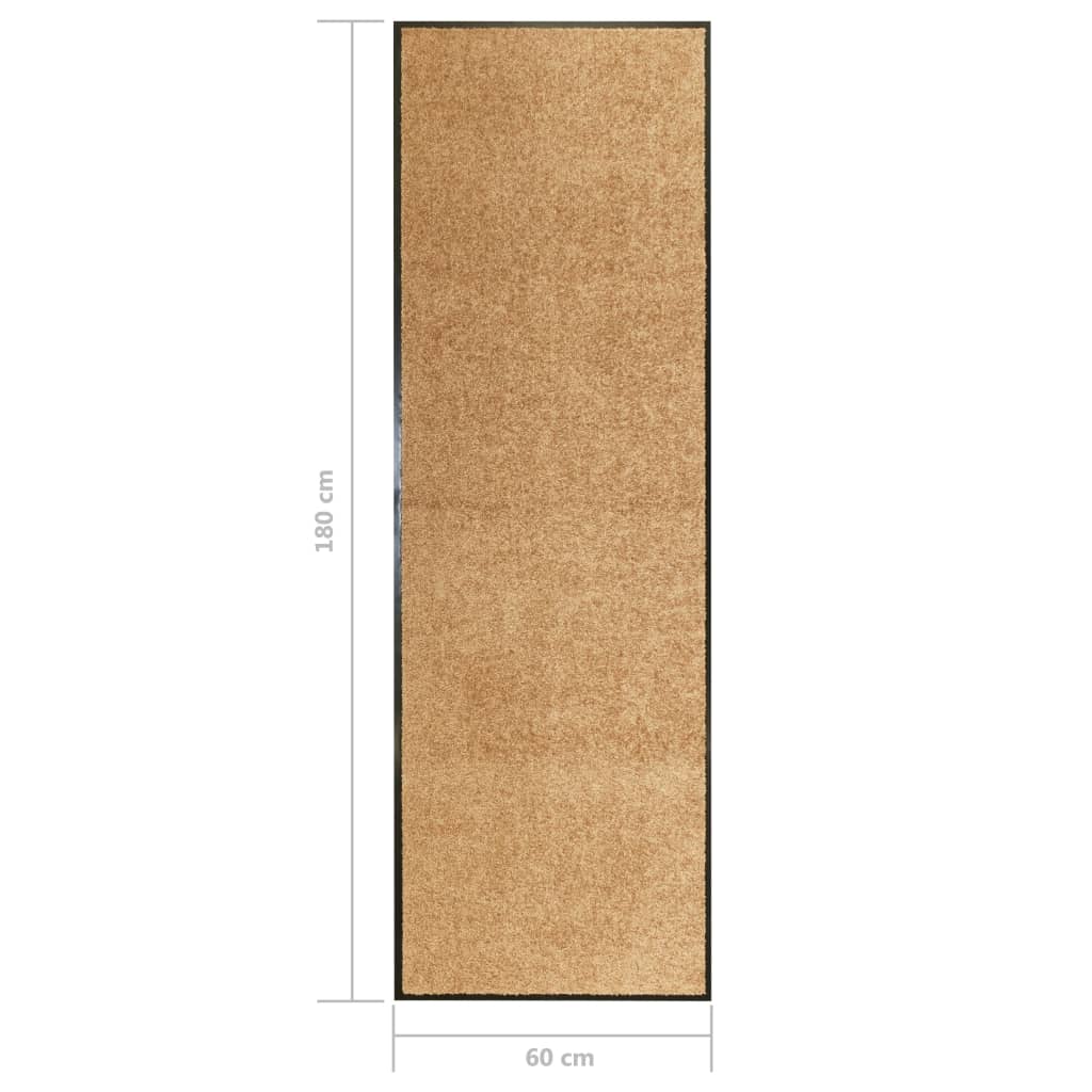 Fußmatte Waschbar Anthrazit 120x180 cm