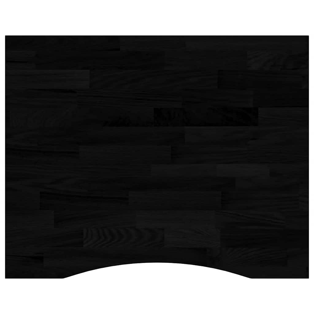 Schreibtischplatte Unbehandelt 80x50x2,5 cm Massivholz Eiche