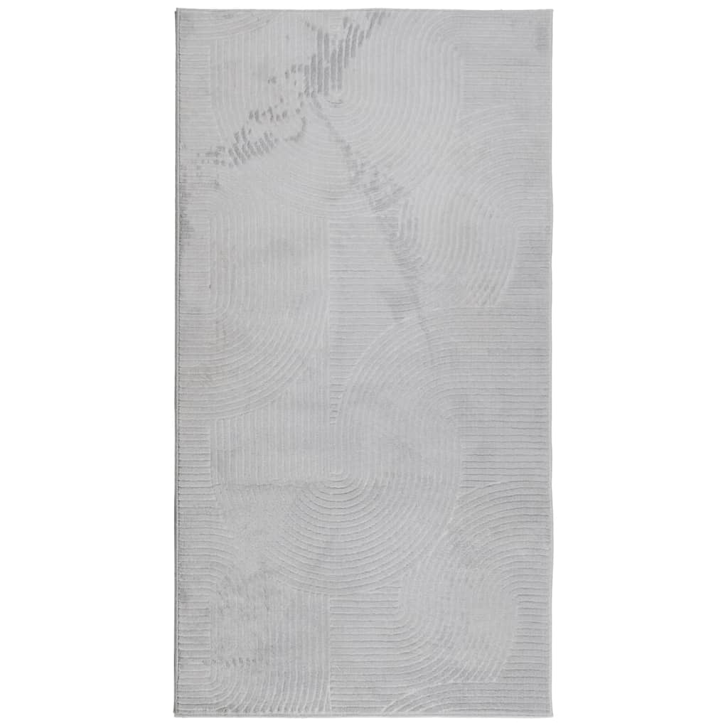 Teppich IZA Kurzflor Skandi-Stil Anthrazit 80x150 cm