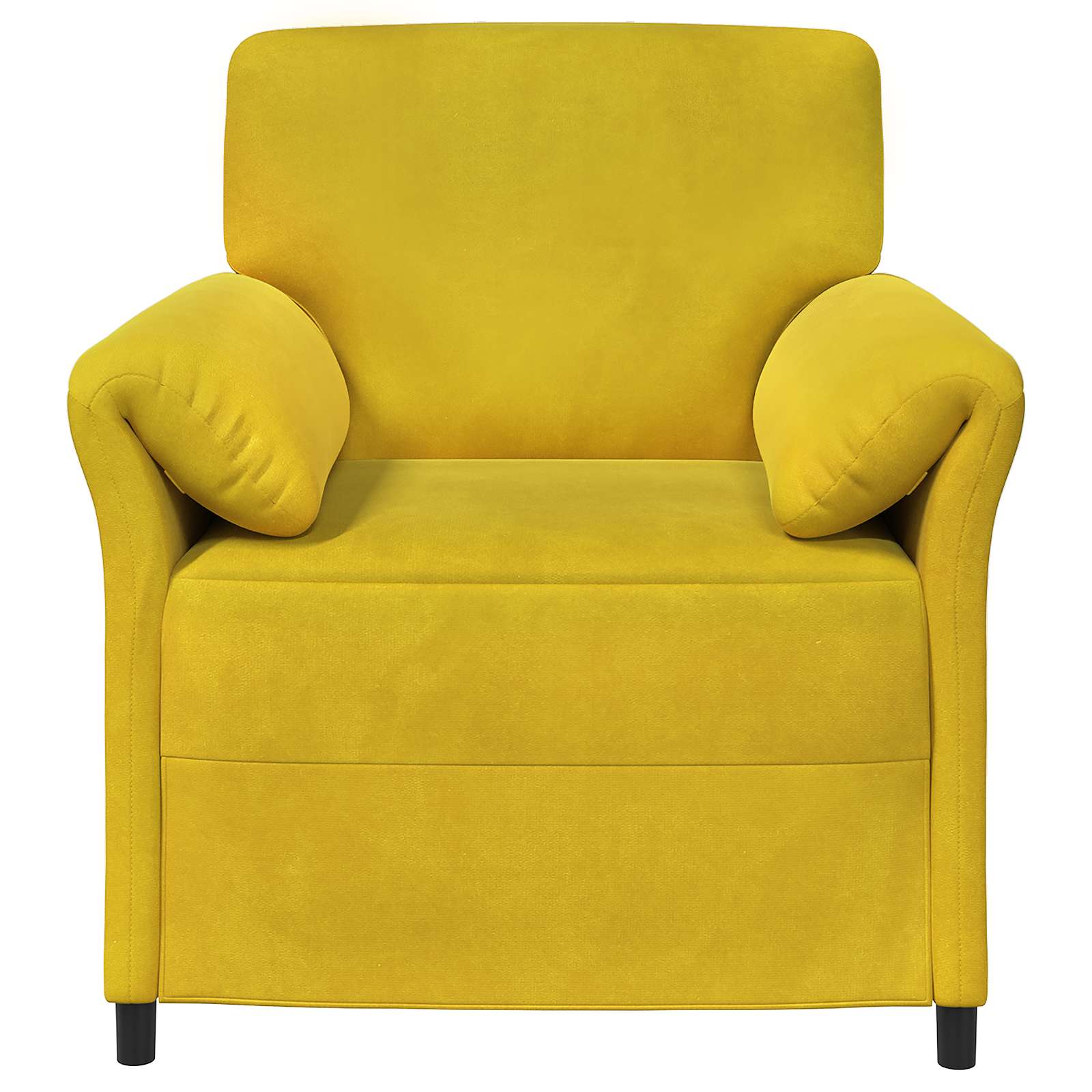 1-Sitzer Sofa Hellgrau 88 x 83 x 95 cm Samt