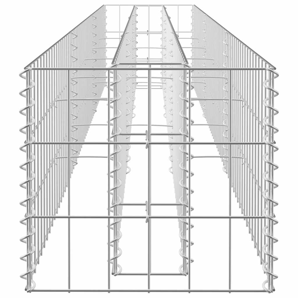 Gabionen-Hochbeet Verzinkter Stahl 90x30x10 cm
