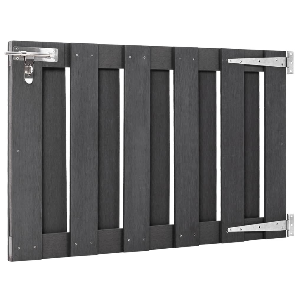 Gartentor WPC 100x112 cm Grau