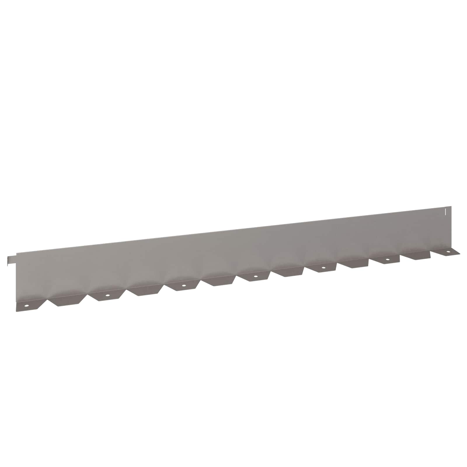 Raseneinfassung 10 pcs 102 x 4 x 4 cm Stahl Schwarz
