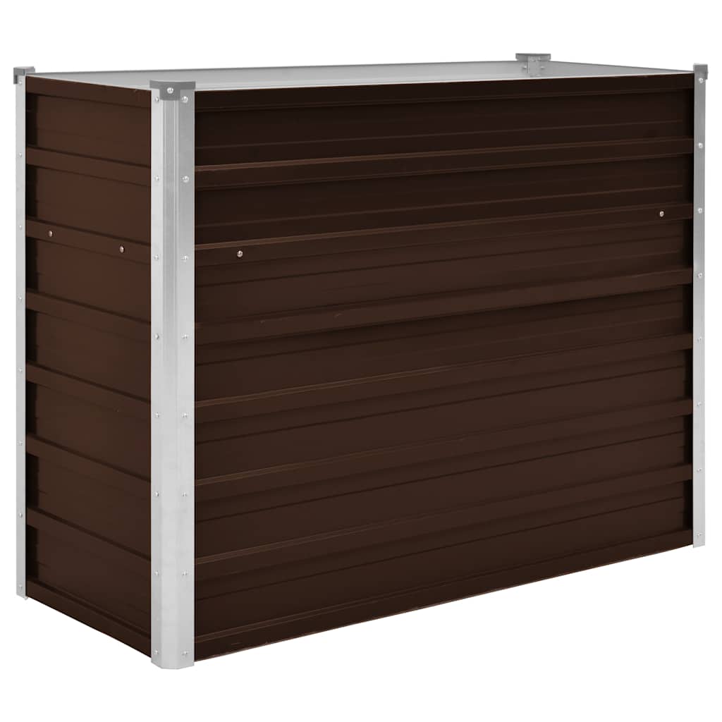 Hochbeet Braun 160 x 80 x 77 cm Verzinkter Stahl