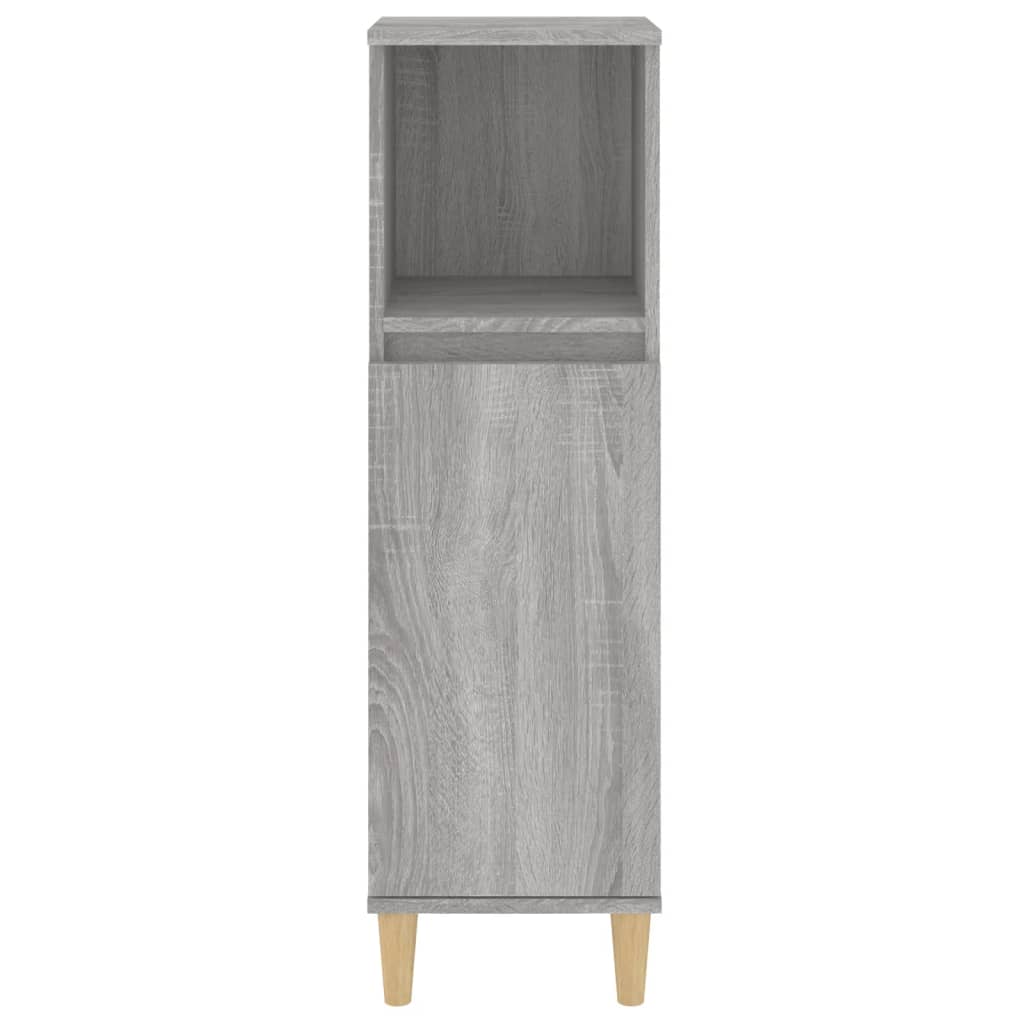 Badschrank Weiß 30x30x100 cm Holzwerkstoff