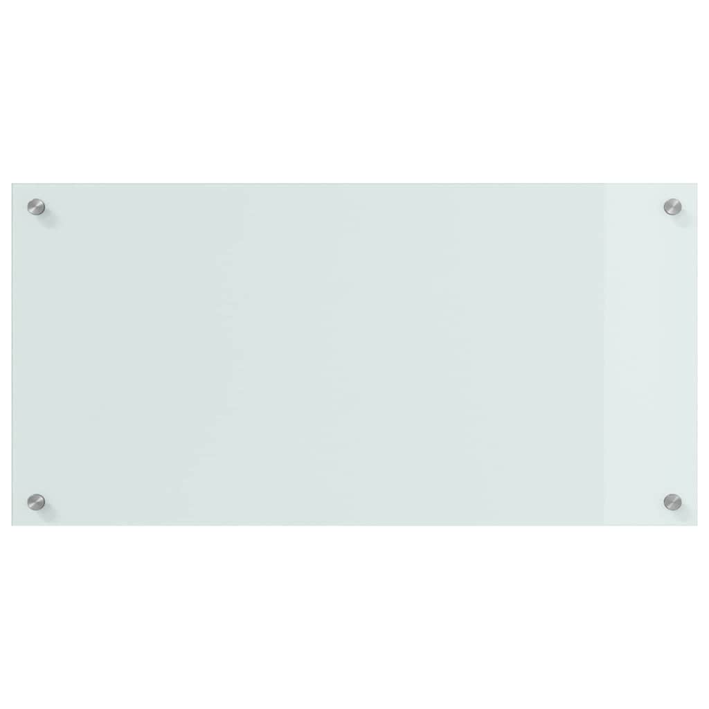 Küchenrückwand 2 pcs Weiß 70 x 40 cm Gehärtetes Glas