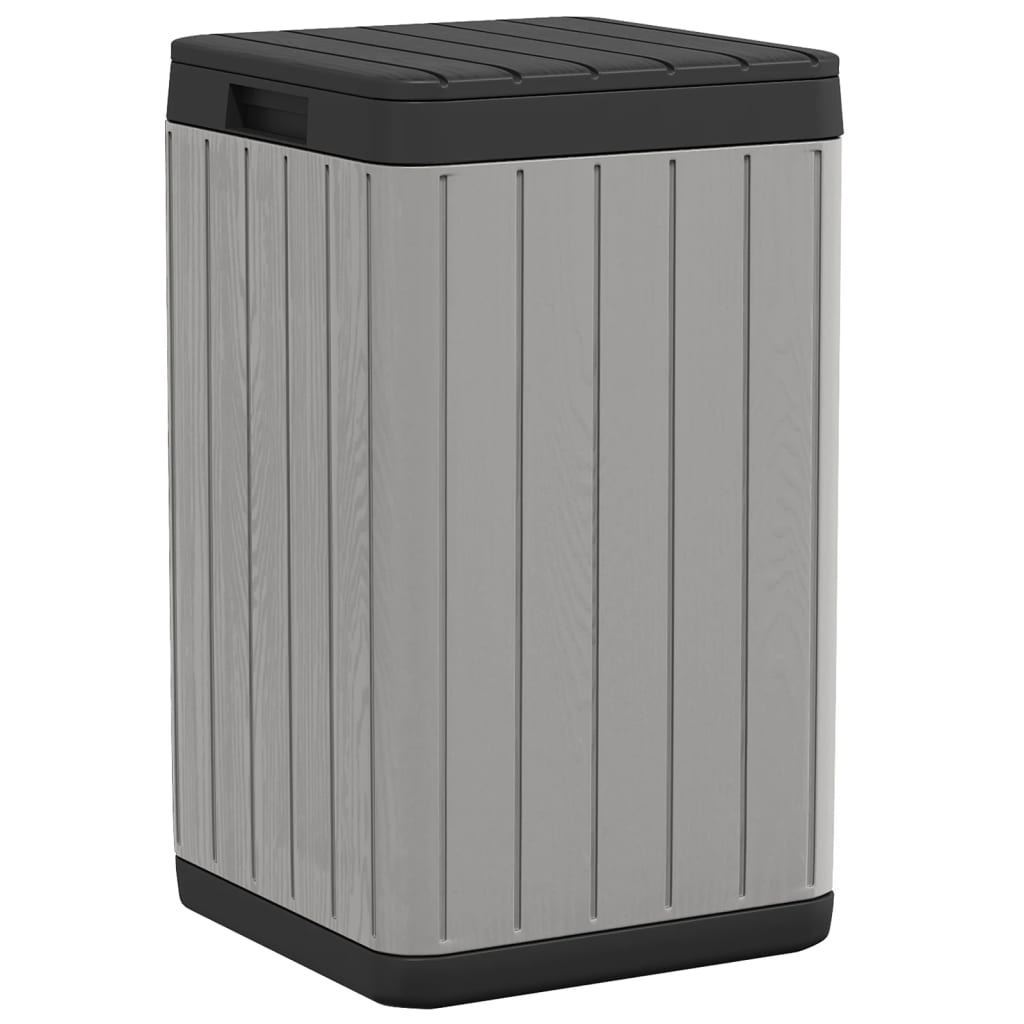 Outdoor-Mülltonne Anthrazit 38x38x65 cm PP